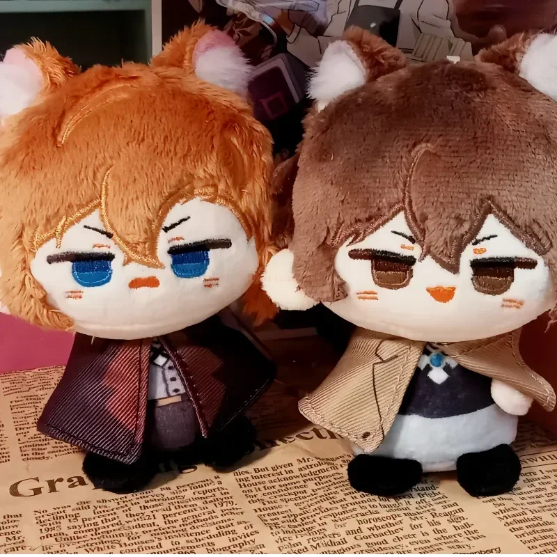 

Bungou Stray Dogs Plush Pendant Doll Dazai Osamu Nakahara Chuuya Edogawa Rampo Mini Keychain Kawaii Anime Toy Kids Xmas Gifts