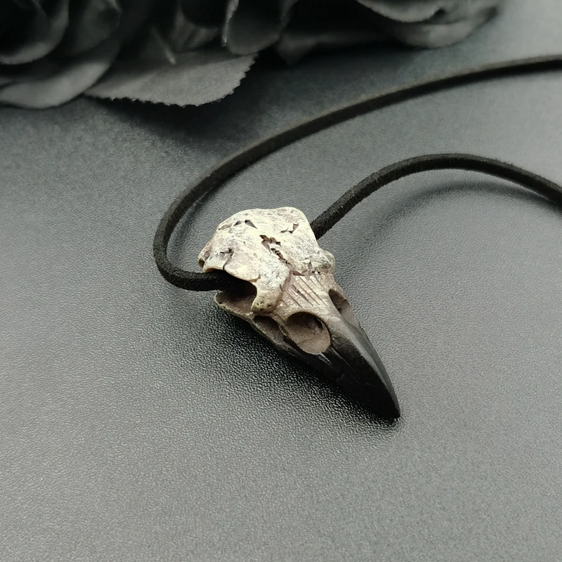 男性用3Dシルクスカルネックレス,ペンダント,magie,ゴシック