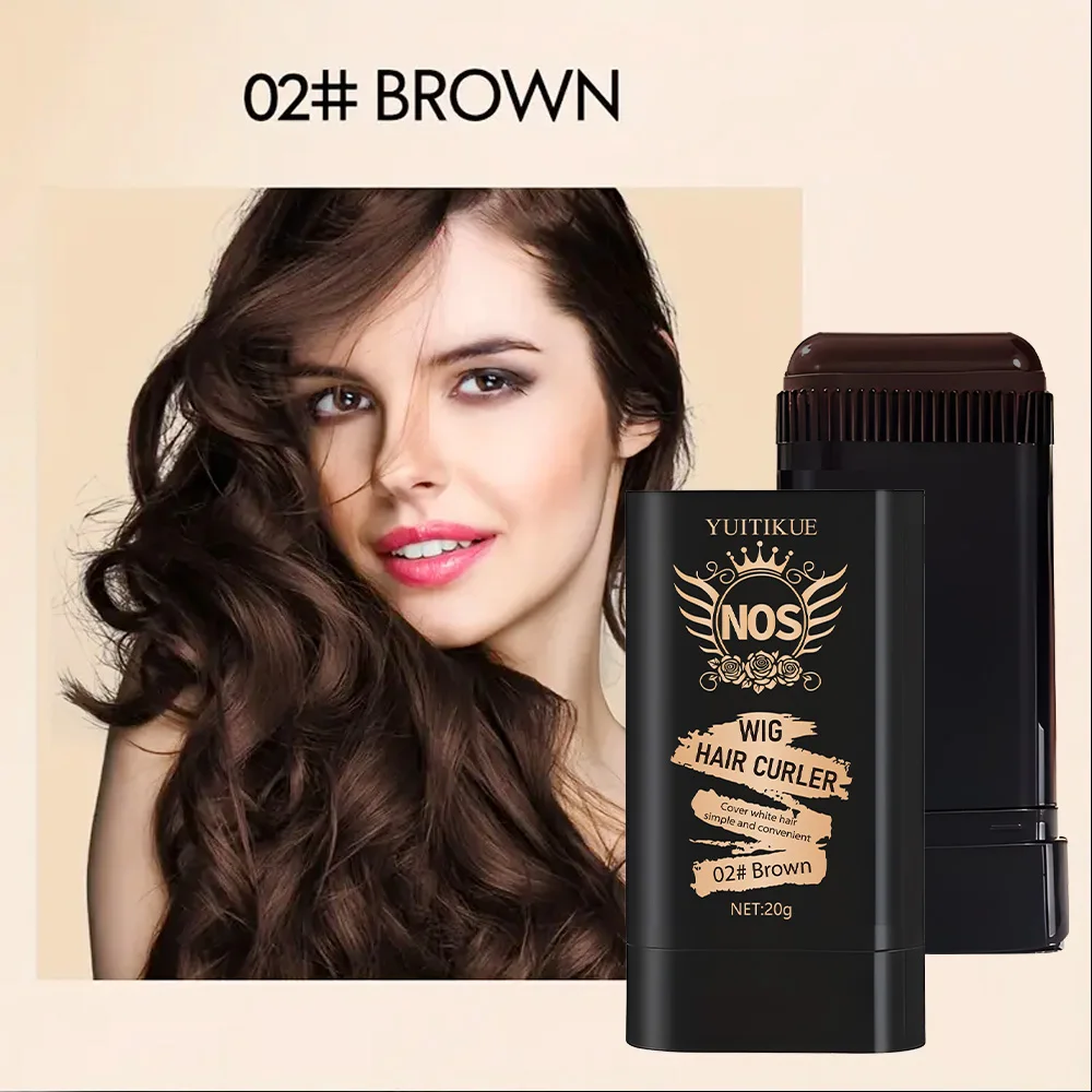 Quick Gray Hair Color Stick -, Long-Lasting Gray Coverage, Easy Application at Home or On-the-Go,Ideal for Brown/Black Hair