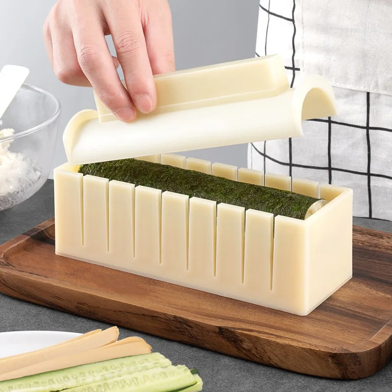 3-piece Sushi Mold Set Tool Seaweed and Seaweed Rice Cake Mold Rice Vegetable Roll Rolls Sushi Making Mould Bento Accessories sushi mold,sushi maker,sushi rolling tool,sushi tools