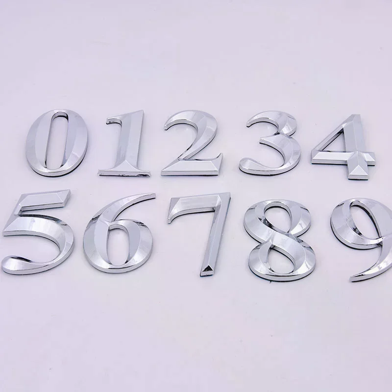Self Adhesive Door Number Sign House Number Digit Apartment Hotel Office Sticker