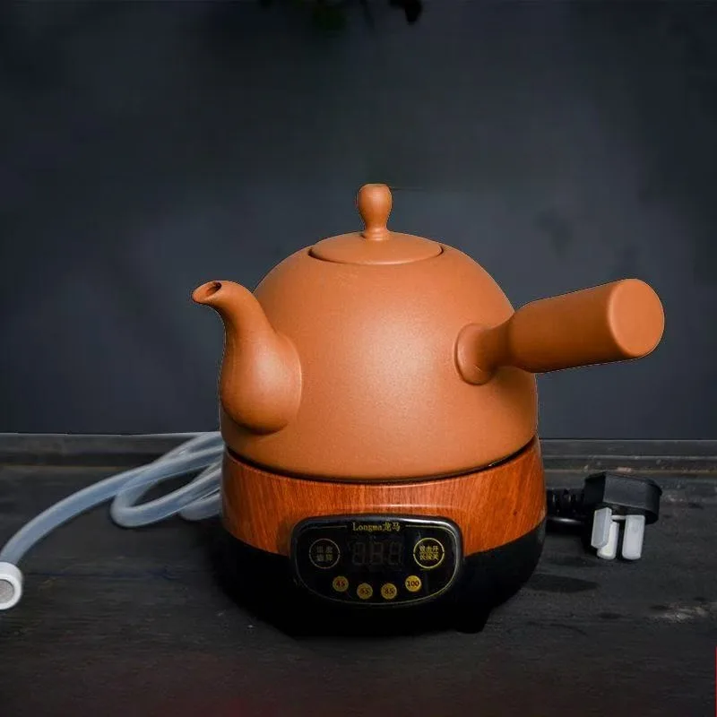 Automatic Add Water Smart Tea Maker Electric Kettle Ceramic Purple Sand 304Stainless Steel Antidry 0.6L 1000w
