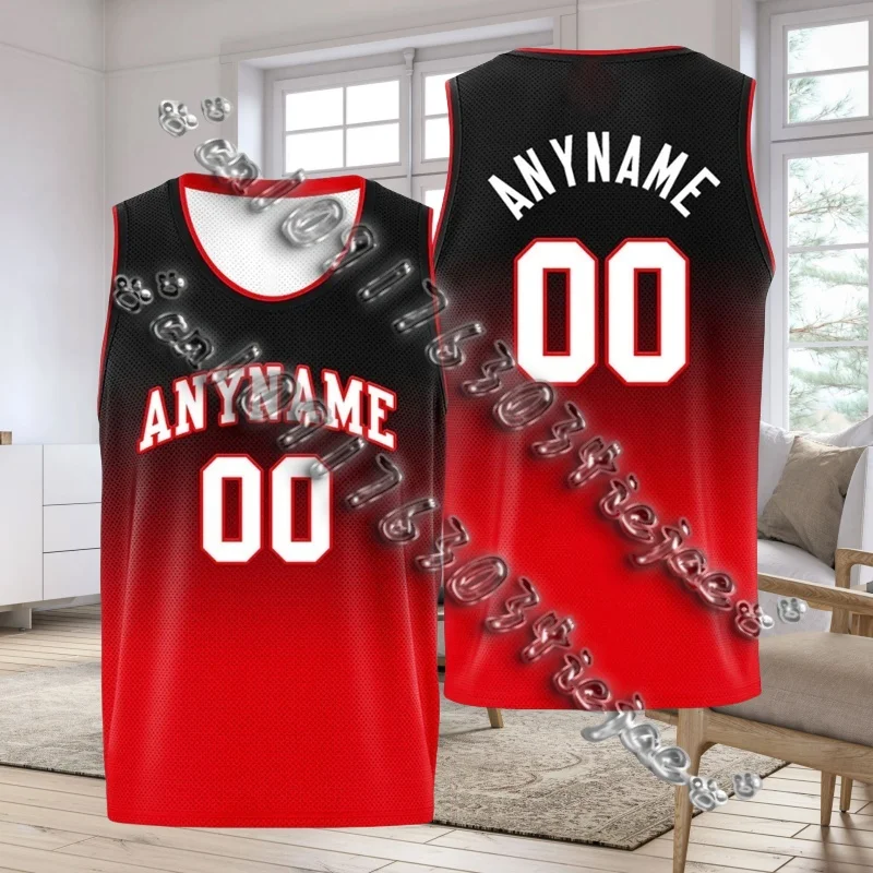 Basketball Tank Top For Men's Clothing Sport Casual Short Sleeve Crewneck Top Name Number Fashion Popular Kid Vest Tee