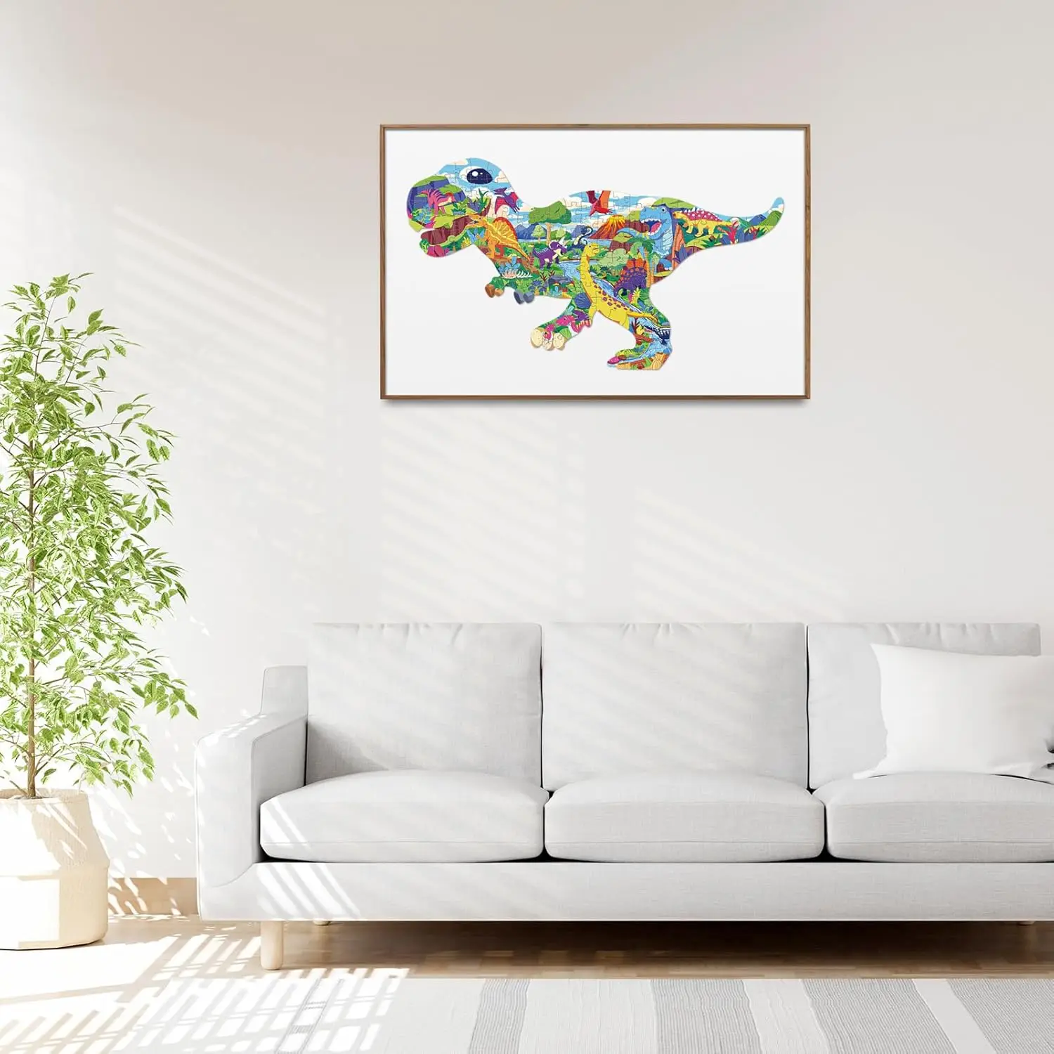 Hahowa Dinosaur Jigsaw Puzzle Kids Games Scenery For 3 Years Learning Animal Puzzles Educational Toys Children Birthday Gifts jigsaw puzzles wooden jigsaw puzzles wooden puzzle toys educational puzzles mini jigsaw puzzle