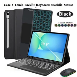 Premium Bluetooth Magnetic Keyboard Case - Korean keyboard (Black Backlit 4 BMS)