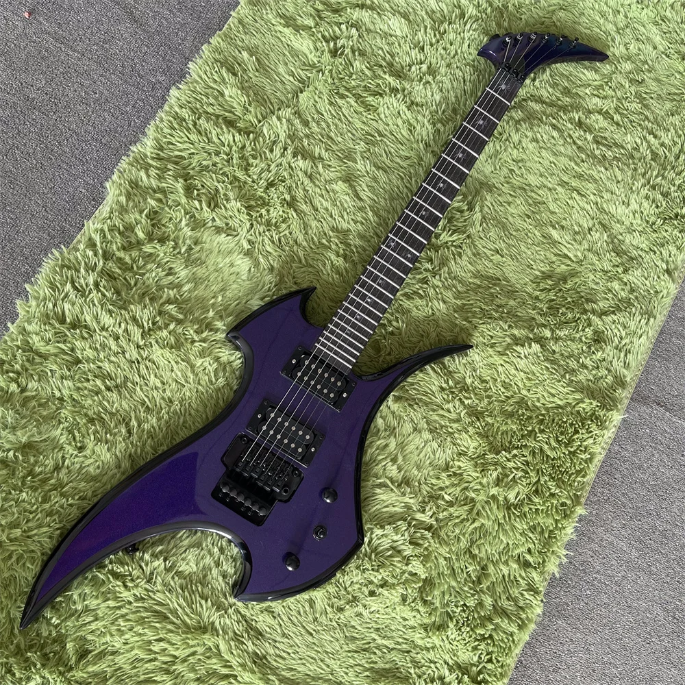 

Free Shipping in Stock Electric Guitar Spider Purple Rosewood Fretsboard FR Bridge Black Hardware Guitars guitarra