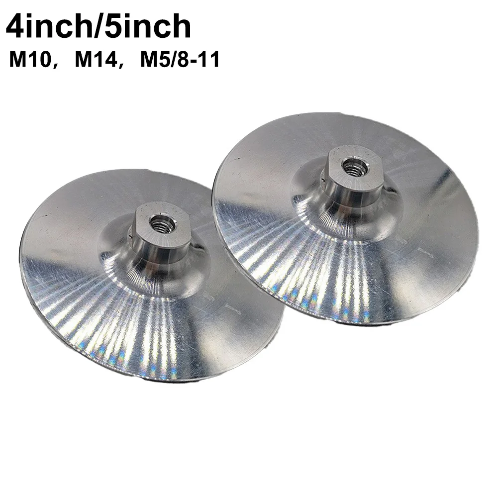 

100mm/ 125mm Aluminum Polishing Pad For M14 M10 5/8-11 Thread Angle Grinder Backer Pad Polishing Tools Accessories
