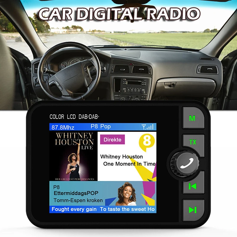 

1pcs 5V DAB Radio Receiver Bluetooth-compatible Stereo Sound Digital Signal Broadcast Radios Support TF Card