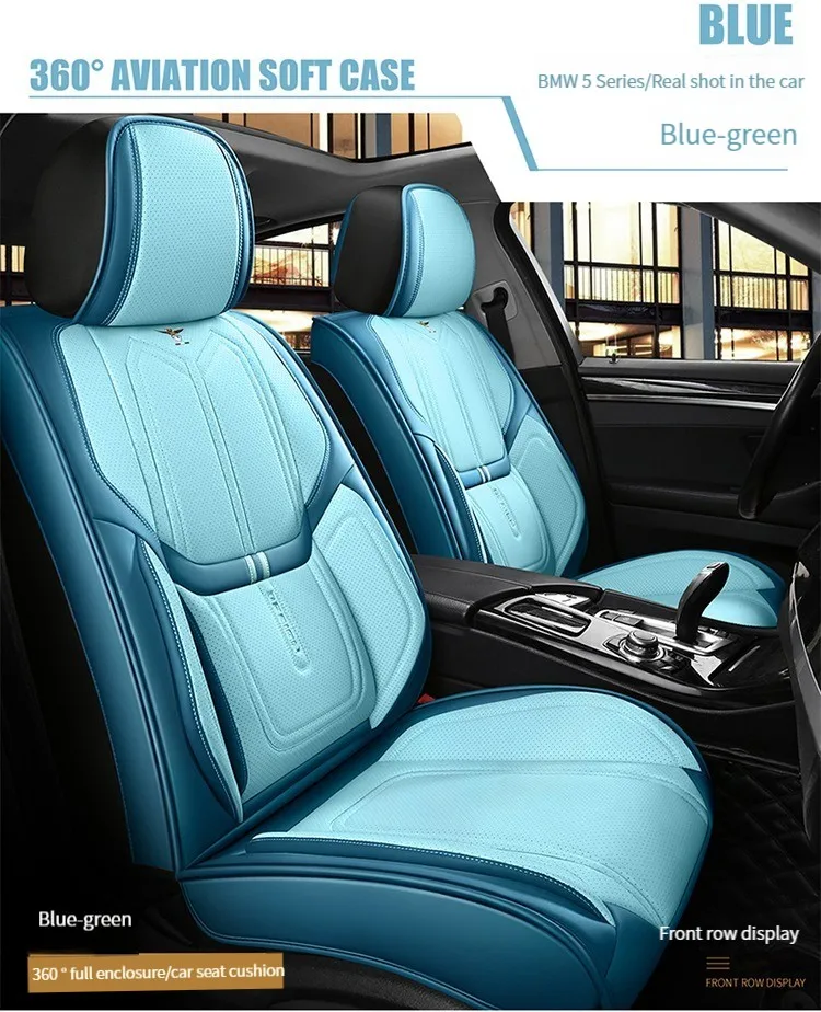 

High Quality All Inclusive Full Nappa Leather Car Seat Cushion For SsangYong Korando Rexton ActyonChairman Kyron Car Accessories