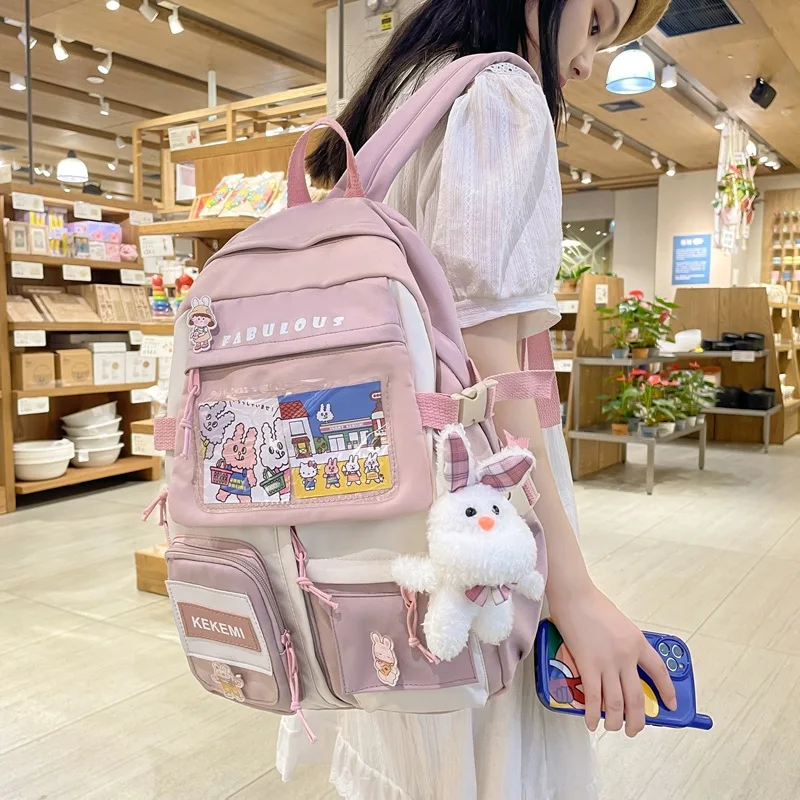 

Sen Department Schoolbag Girl Junior Middle School Student Lovely Korean Version New Large Capacity Multi layer Backpack