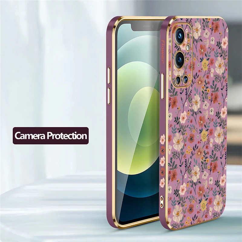 Luxury Soft Silicone Flower Pattern Back Cover Case