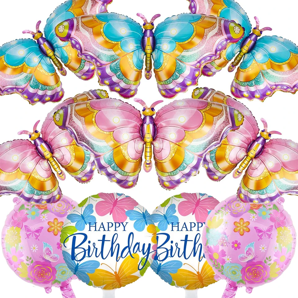 Palloncini Copleanno Ragazza, 10 Grande Palloncino Foil, Palloncini di