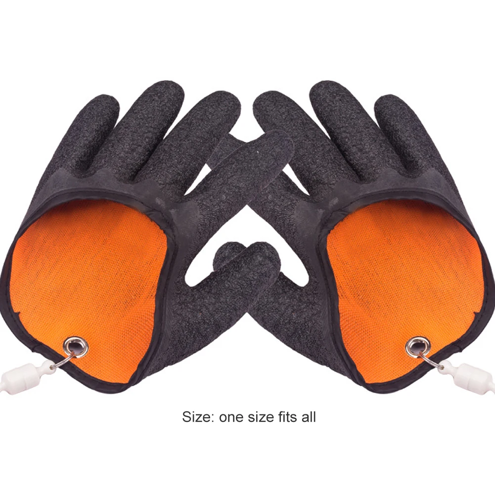 Breathable Fishing Glove Fish Equipment Fishing Gloves Magnetic Anti-slip Fisherman Catching Fish Glove Left Right Hand fishing gloves