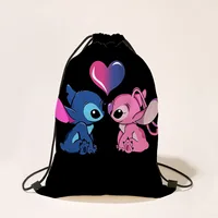 Disney Stitch Drawstring Bag Boys Girls Cartoon Drawstring Backpack Party Gifts Drawstring Bags Birthday Party Decorations 2