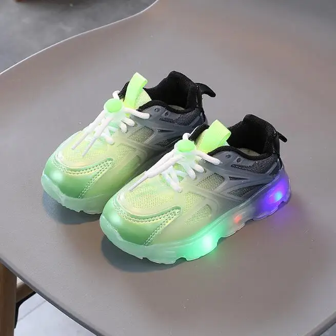 

Baby Anti-slippery Luminous Sneakers Girls Led Light Up Sport Shoes Boys Glowing Casual Sneakers Children Shoes with Light