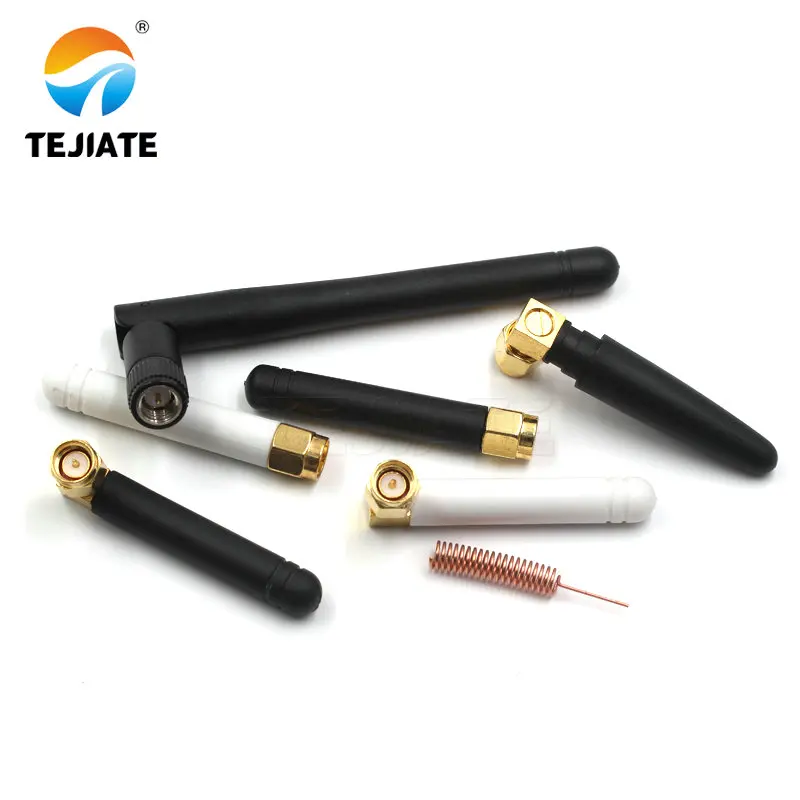 1PCS 433M high gain antenna 433mhz data transmission antenna 433 folded rubber rod antenna small pepper SMA inner needle