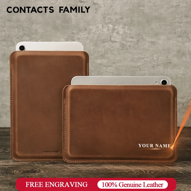 iPad Mini 6 Genuine Cowhide Leather Case - Sleep/Wake