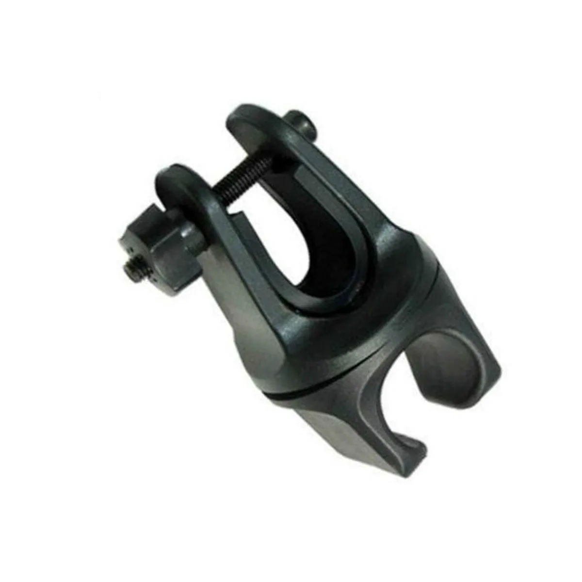 360 Swivel Pedestal Cycle Bike Front Mount LED Headlight Holder Clip Rubber for 20-26mm Diameter Flashlight