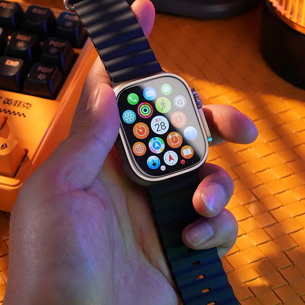 애플 워치 울트라 3 49mm 방수 자동 정렬 설치 강화유리 풀 필름 iWatch 울트라 2 49용 스크린 보호필름