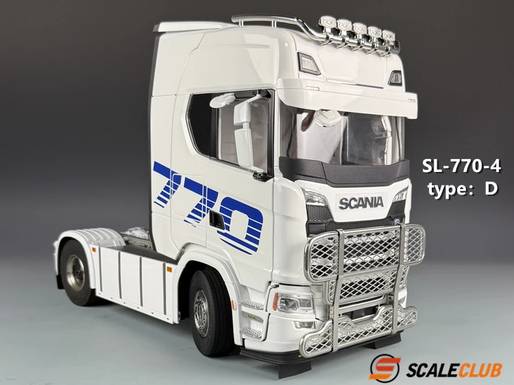 Front Bumper Bullpen for Tamiya 1/14 RC Truck Scania 770s Metal Guard Bar Animal Fence 1:14 Tractor Trailer DIY Parts 