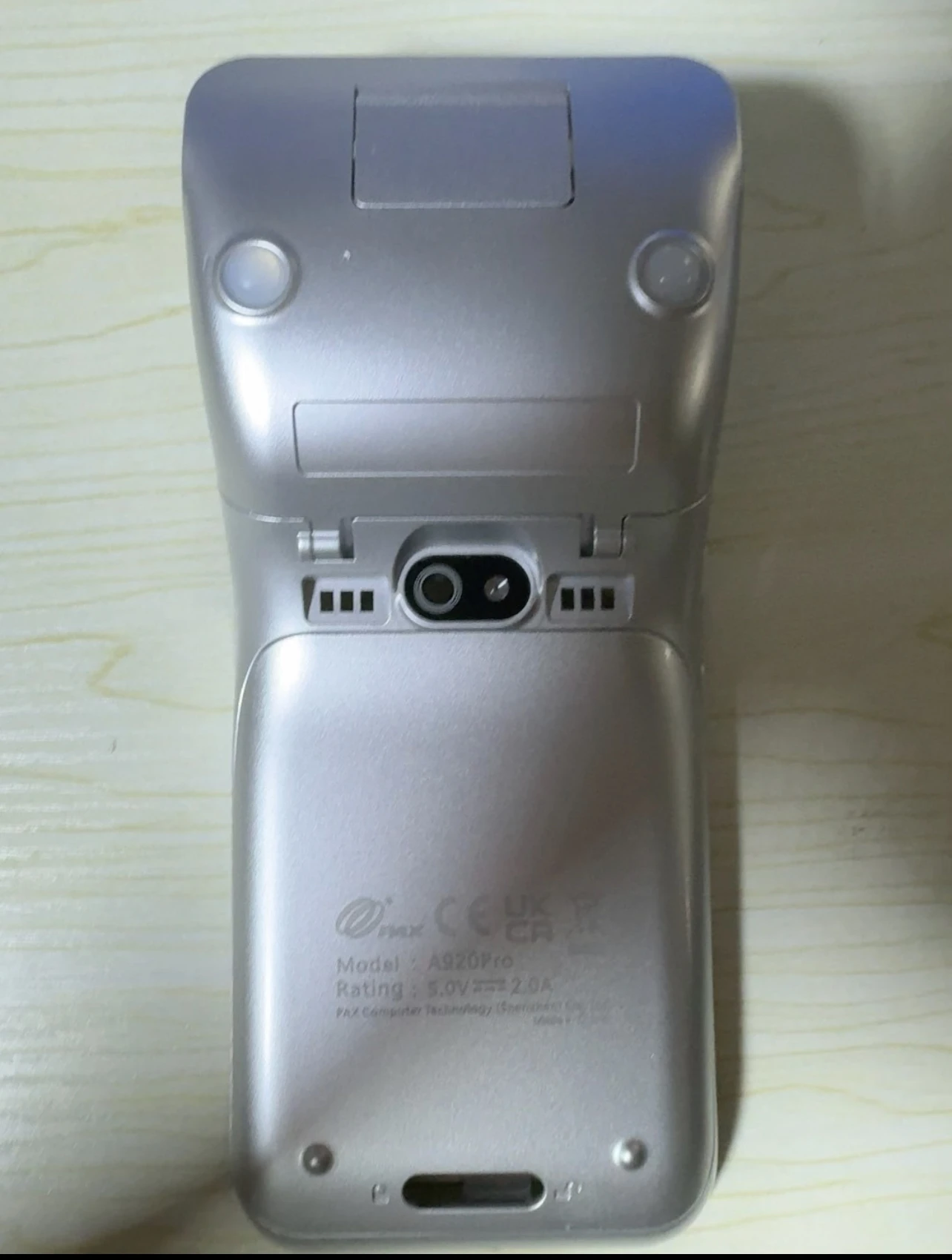 PAX A920pro 프린터 커버 휴대용 스마트 POS 터미널 PDA 원래 부품 배터리 뒷면 커버