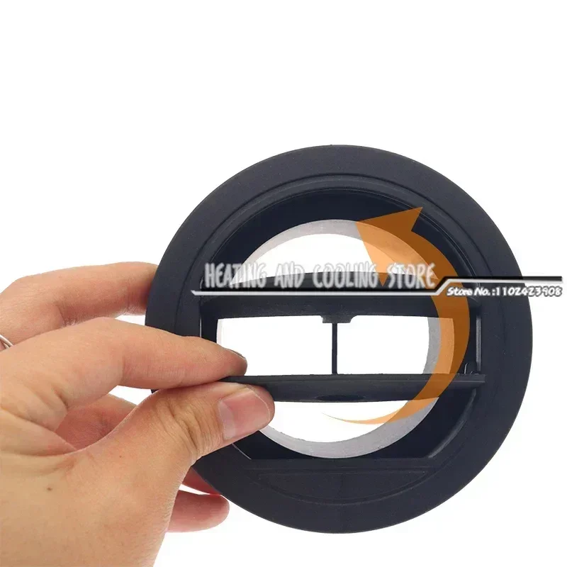 Car Diesel Heater Pipe Openable Round Vent Outlet Rotatable Black Exhaust Joint Connector 42/60/75/90mm for Parking Heater