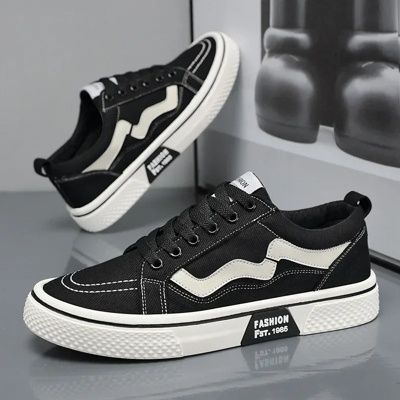 Trendy Men Canvas Shoes Breathable Mens Casual Shoes 2025 New Non-slip Male Sneakers Sport Skateboard Shoes Zapatillas De Hombre 2