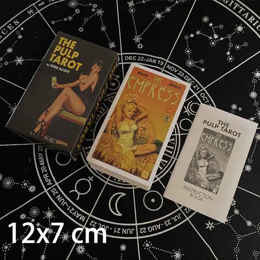 

12x7 cm The Pulp Tarot Cards Paper Manual Card Games