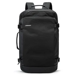 Travel Backpack: Durable 30L TSA-Approved Water-Resistant Hand Luggage Rucksack (Black)