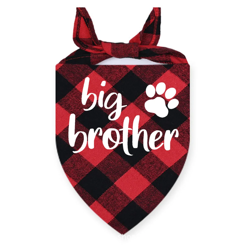 My Big Sister / Brother Has Paws Matching Dog Bandana and Toddler Romper Baby and Dog Matching Outfits Baby Announcement Gifts 6