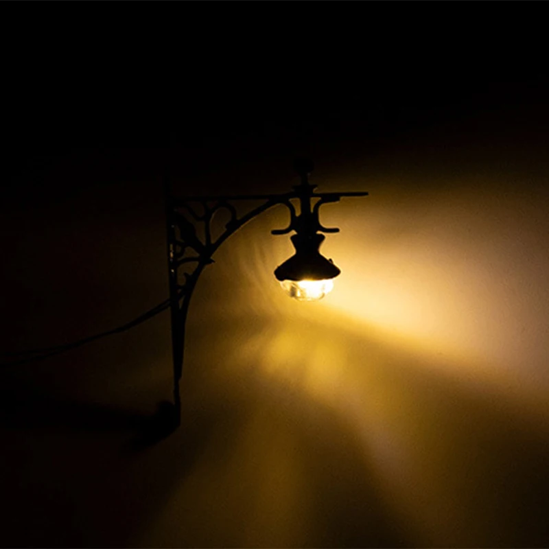 Microlandscape Decoration Lamp Building Sand Table Model Wall Lamp Material With Light Model Wall Lamp Simulation Model 4Colors 5