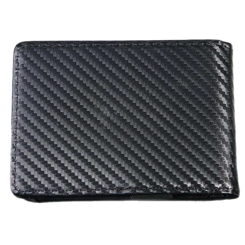 Rfid Carbon Fiber Luxury Men Wallets Money Bag Slim Thin Man Card Holder Wallet for Men Small Short Purse Male Vallet Billfold