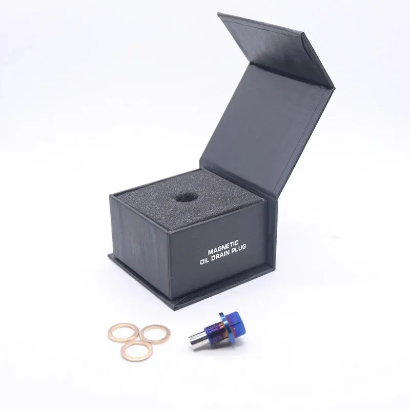 Reusable Permanent Magnetism 5000 Gs Titanium Alloy Magnetic Oil Drain Plug Oil Sump Nut M12x1.25 M14x1.5