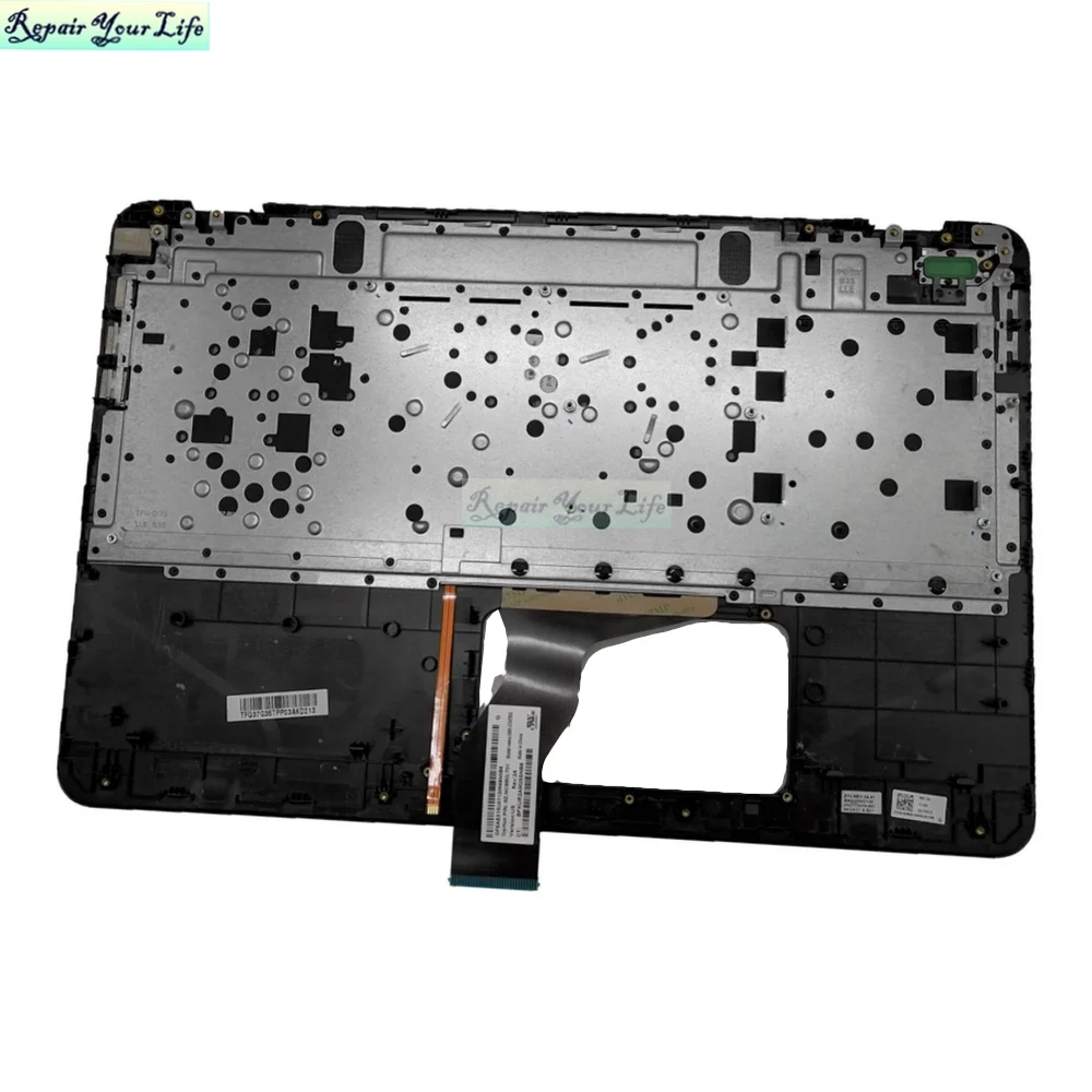 Teclado Apoio de Mãos Completa Capa Superior para hp Omen 15-ax 15-ax000 Ax100 Eua fr Francês Retroiluminado Teclados 859735 905118001 Tpn-q173 - Imagem 5
