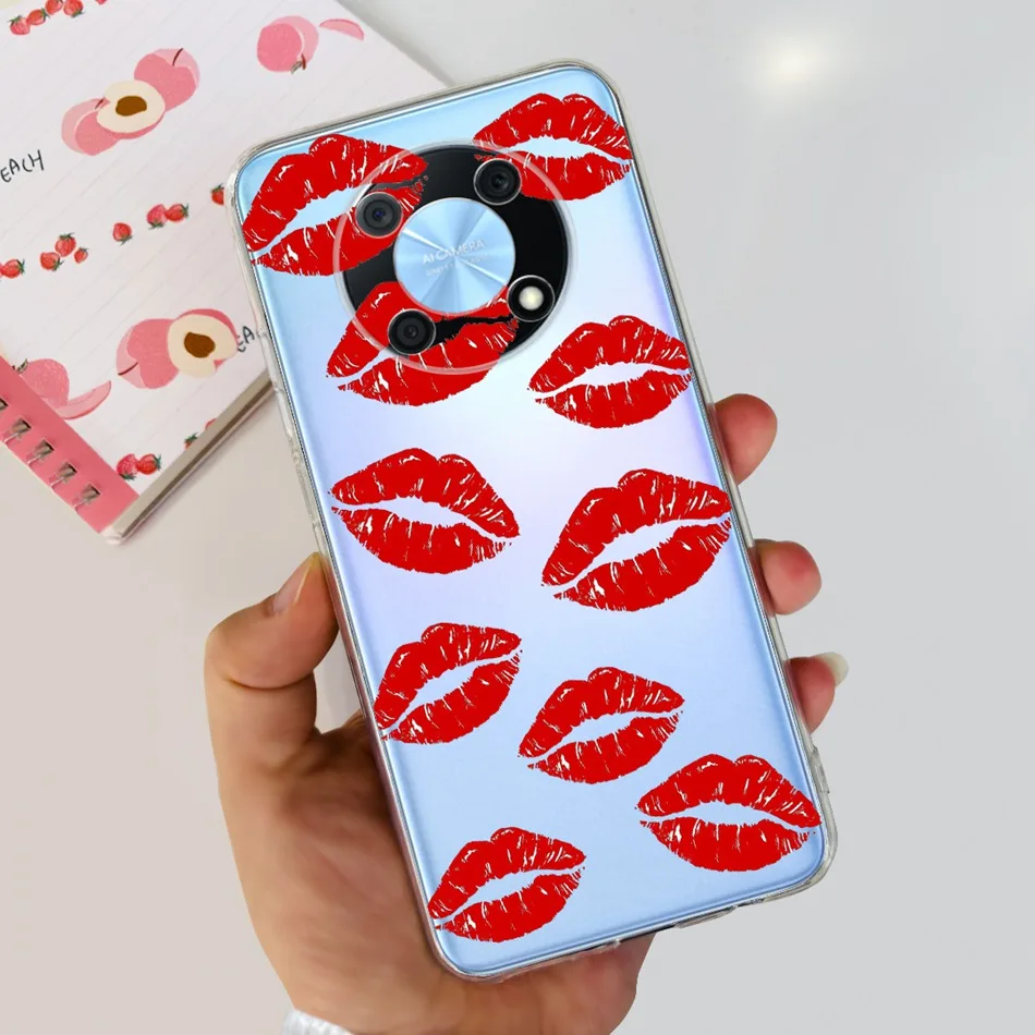 Elegant Printing Soft Silicone Clear TPU Slim Phone Case