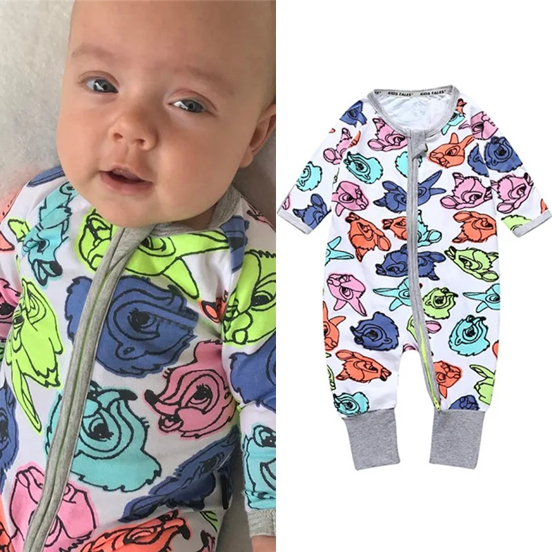 2022 Spring Autumn Long Sleeve Boy Girl Cotton Baby Cartoon Romper Kids Onesies Clothing Jumpsuit Newborn Infant Pajamas Outfits Baby Bodysuits for girl  Baby Rompers