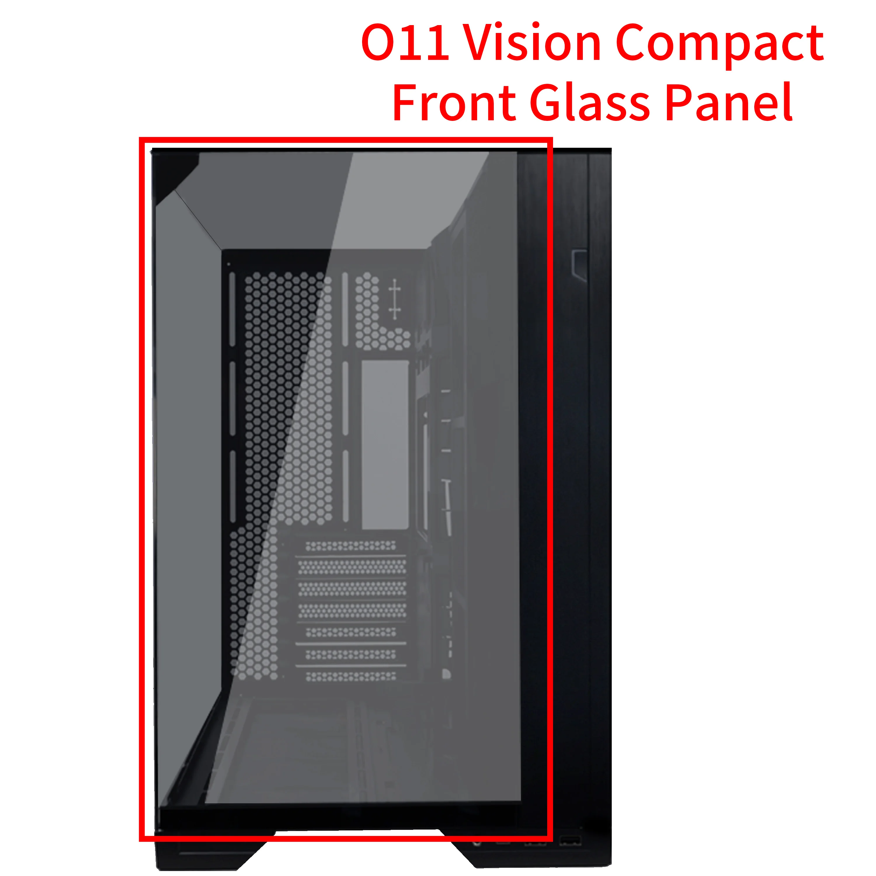 Lian-Li O11 Vision Compact Front Glass Panel(Black)