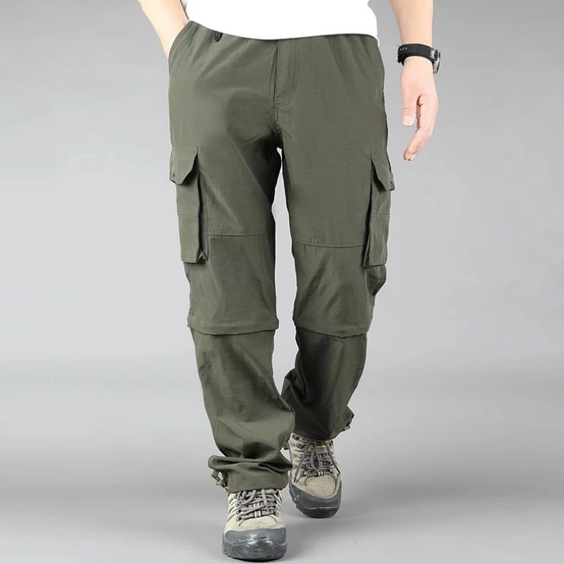 Mens Cargo Hiking Pants Quick Dry,Comfortable,Perfect for Outdoor Working and Camping,Spring Autumn Versatile Outdoor Long Pants - 2