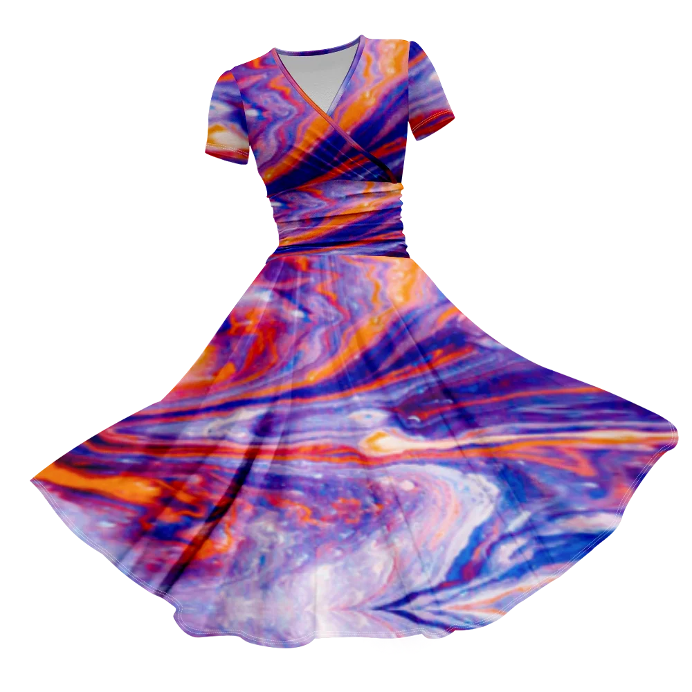 Summer Dress 2024 Tie Dye Sexy Maxi Dress Women Beach Stylish Party Luxury Vestido Evening Dresses Elegant Robe Girl Dresses