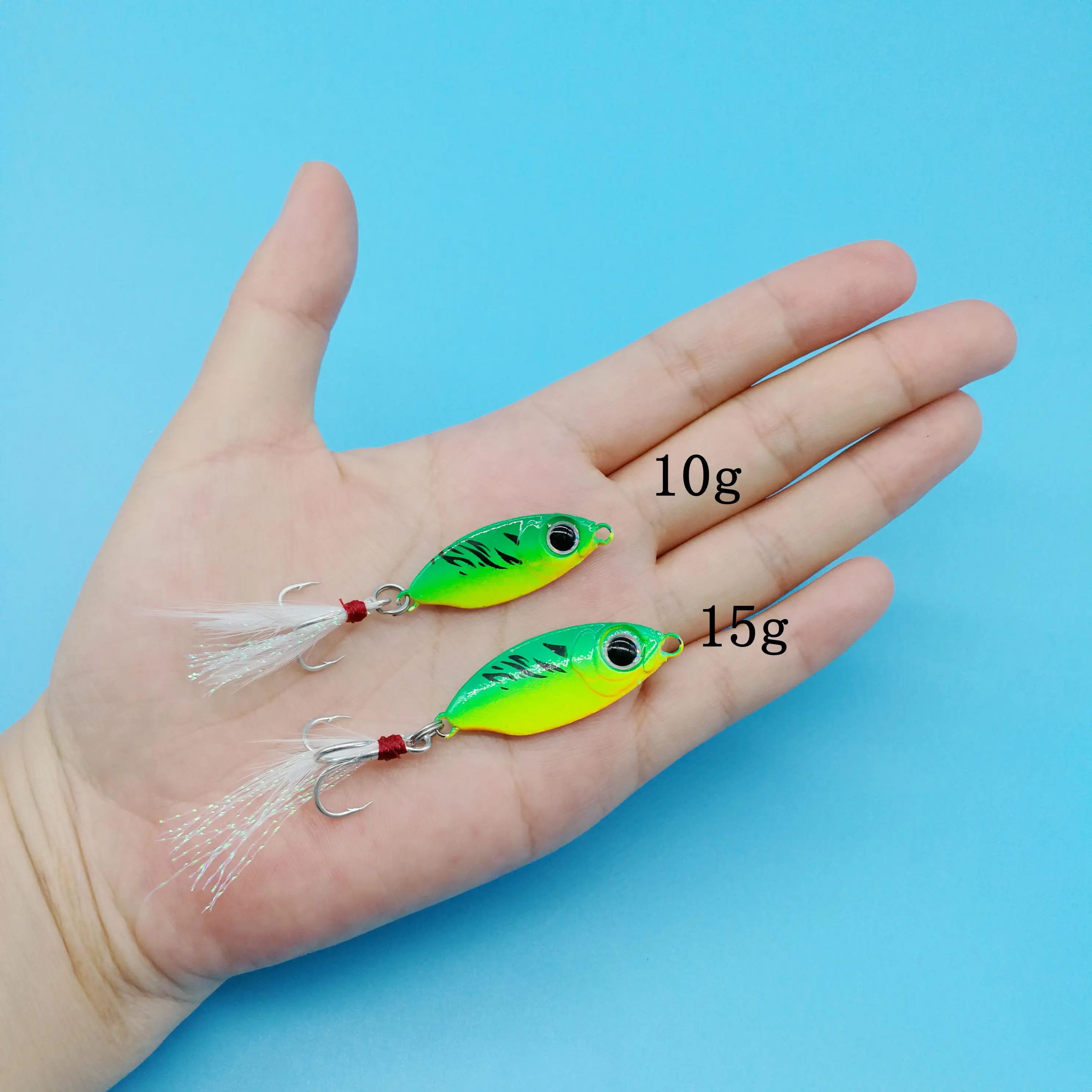 HOOFISH 12PCS/LOT Sinking VIB Fishing Lure 10g/15g/20g Jigging