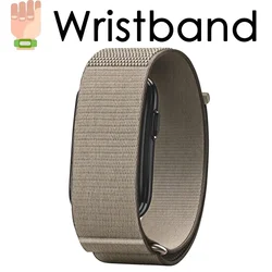 Nylon Woven Adjustable Sports Fitness Wristband Strap - Lenght 280mm (Soft Mist Gray)