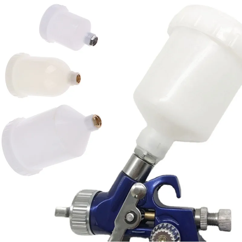 125-250-600ml-Plastic-Spray-Paint-Cup-Sprayer-Cup-Air-Gravity-Feed ...