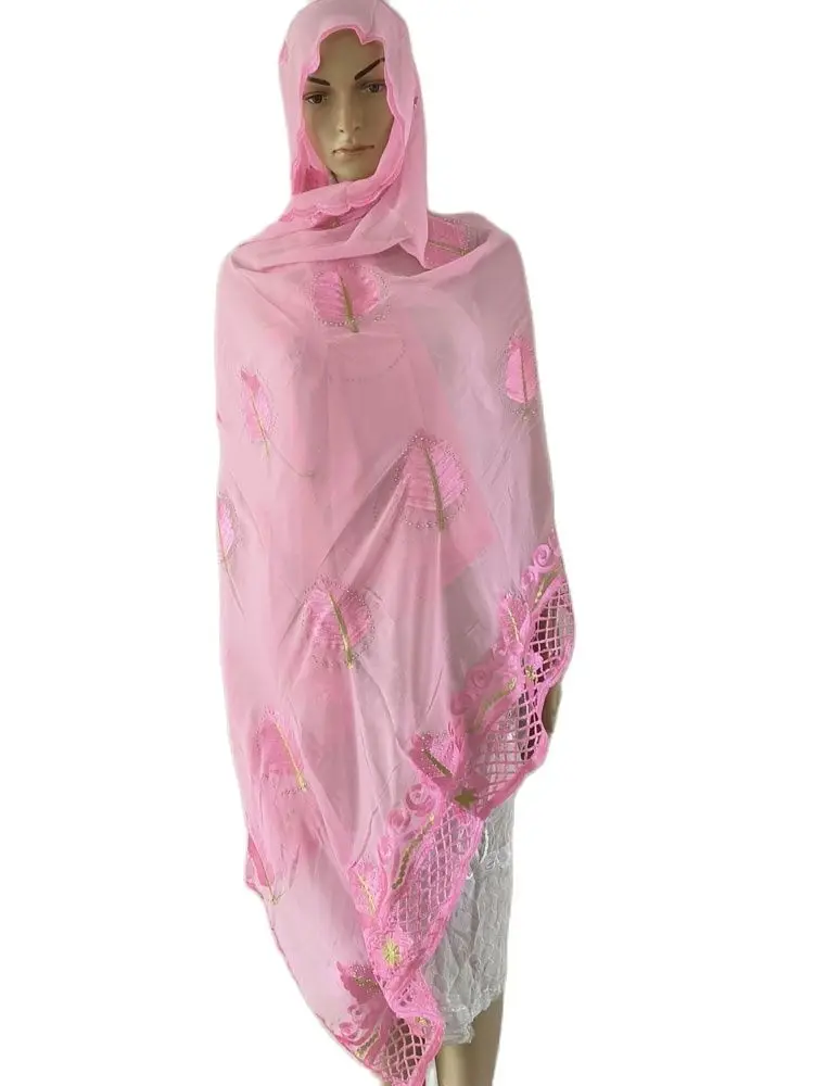 Muslim Prayer Scarf Femme Foulard Hijabs For Woman African Islam Chiffon Embroider Diamonds Scarf Shawl 200x100cm 12 Colors