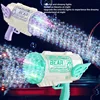 Automatic Bubble Gun Children Holding 80 Hole Light Bazooka Oversized Toy Bubble Machine Toy Bubble Gun 5