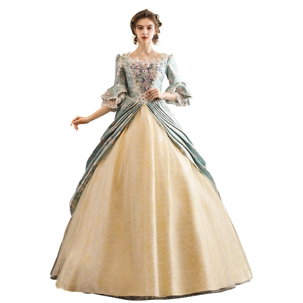 KEMAO vestido de baile barroco de María Antonieta, vestidos victorianos medievales de época Medieval renacentista, del siglo - AliExpress