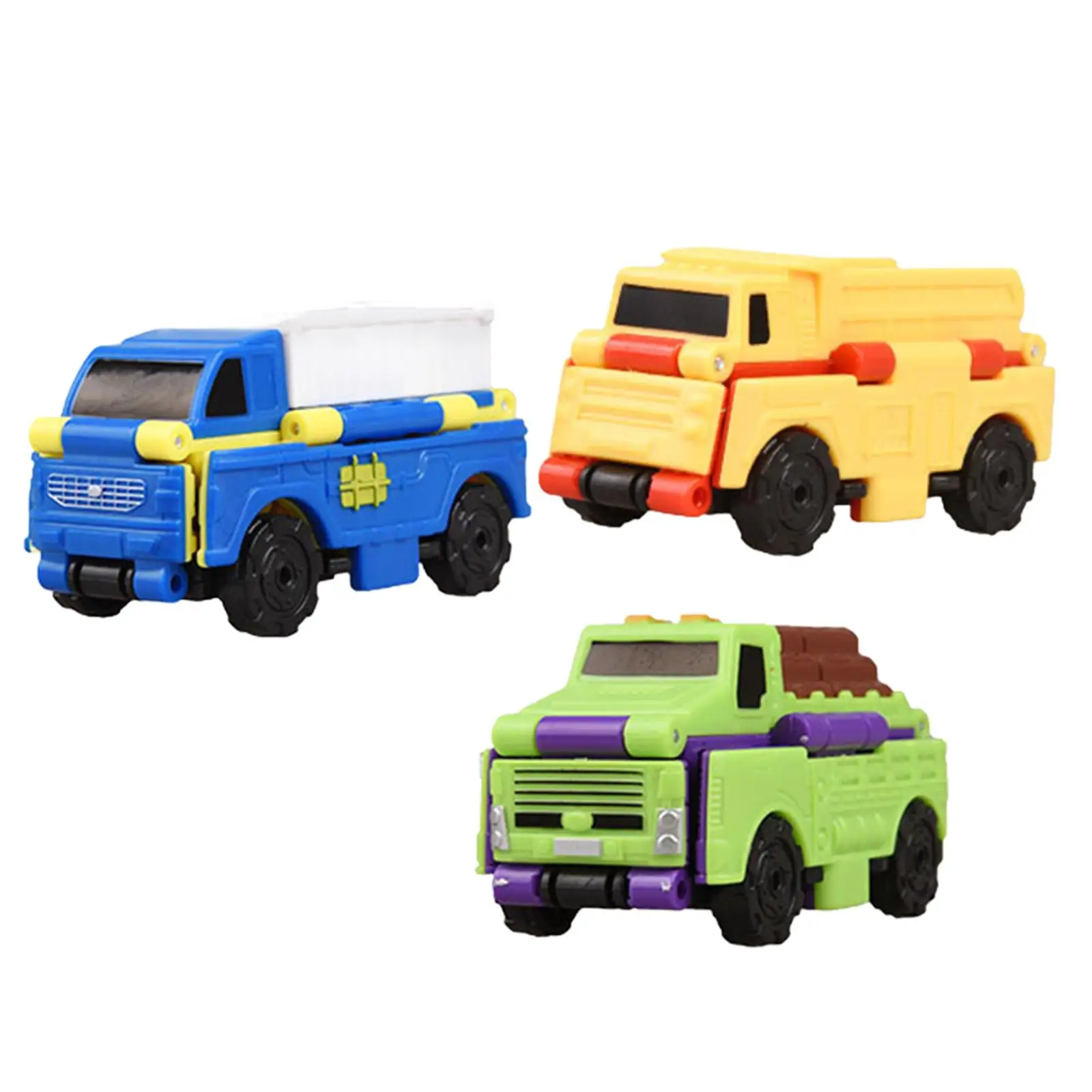 

3x Transformable Cars Sensory Toy Deformation Car Dual Design Toy Cars for Festival Reward Education Props Prize Birthday