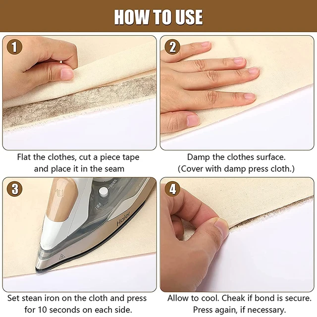 Nastro Biadesivo Per Orli - 1/2 Pollice X 200 Piedi, Tessuto Double Face - Foto 4