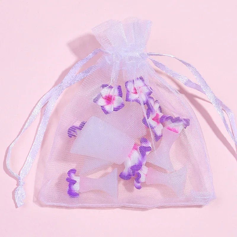 8pcs/Bag Soft Purple Flower Design Silicone Toe Separator For Pedicure Foot Finger Splitter Flexible Finger Toe Support Tool toe separators toe spreader
