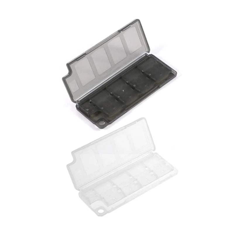 Tarjetero 10 en 1, funda protectora de almacenamiento para tarjetas de juego NS, organizador negro y blanco, 1 unidad