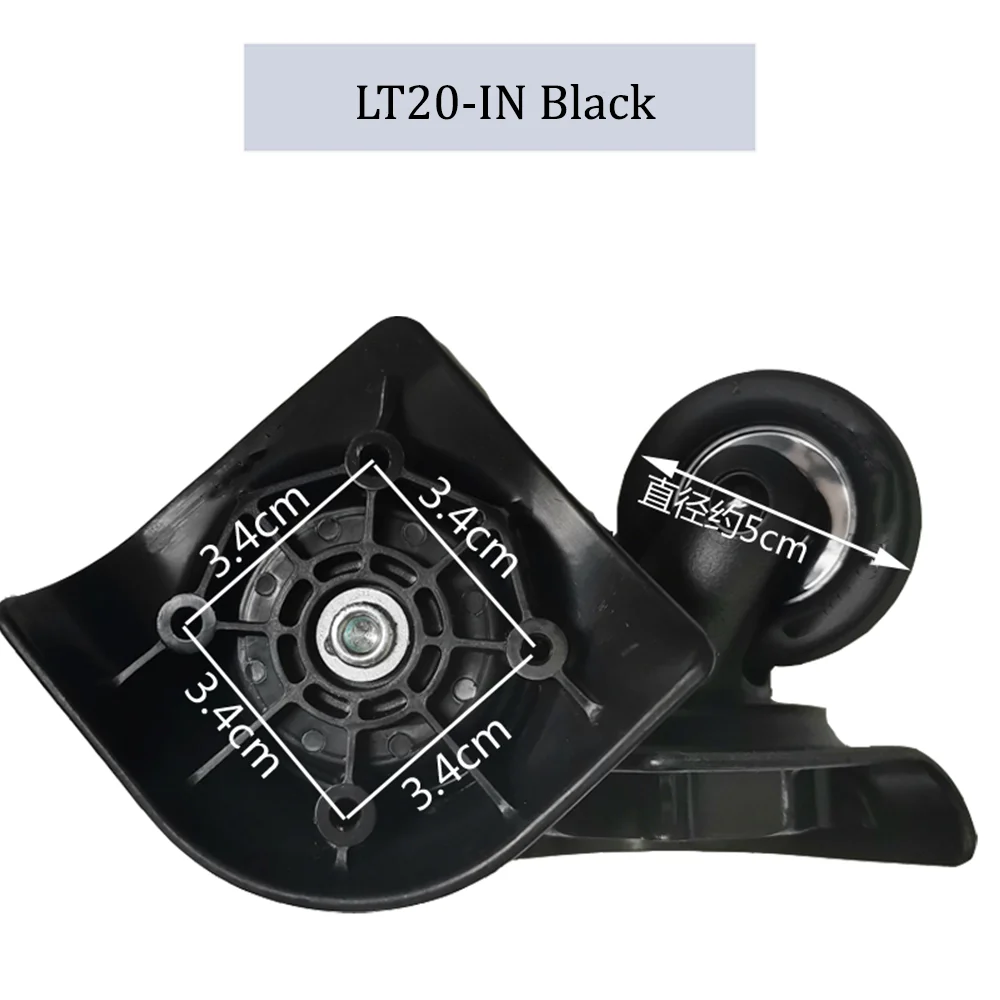 For HINOMOTO LT20N Nylon Luggage Wheel Trolley Case Wheel Pulley Sliding Casters Universal Wheel Slient Wear-resistant Repair